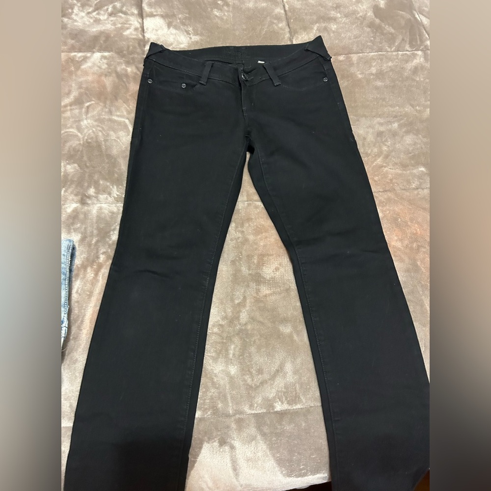 Bebe black low cut jeans